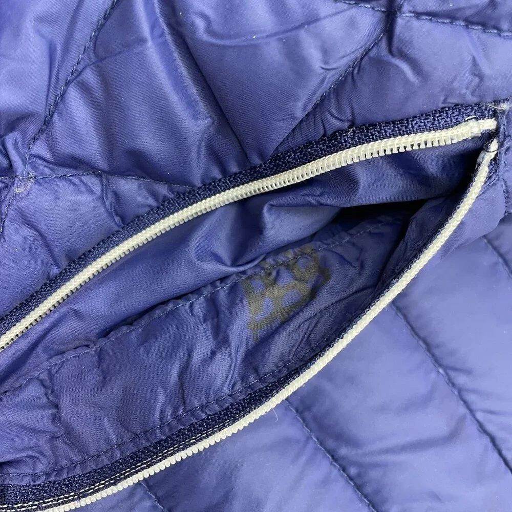 Michael Kors Down Puffer Jacket‎ Packable Lightweight Blue Womens S